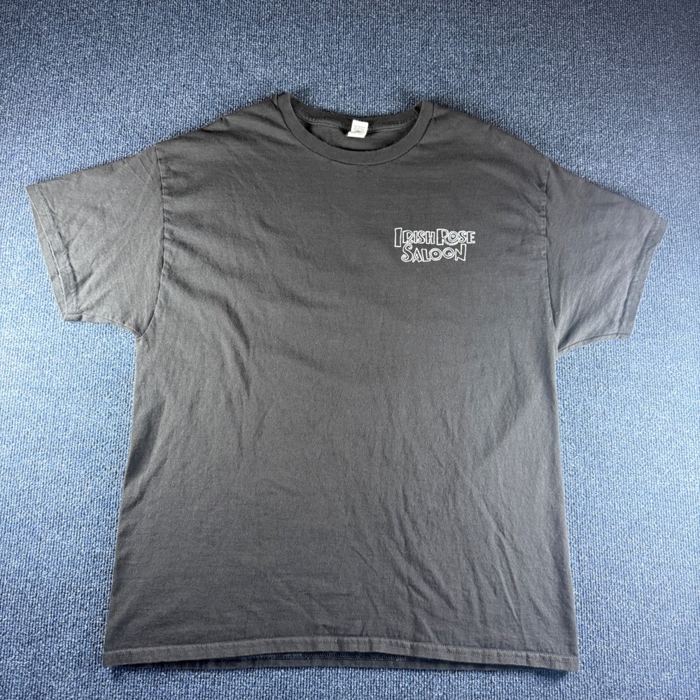 Hanes Irish Rose Saloon Waikiki Hawaii T-Shirt Mens XL Black Short Sleeve